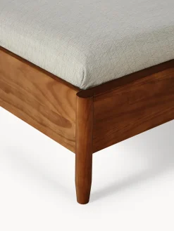 Cama de madera de pino con cabecero Windsor