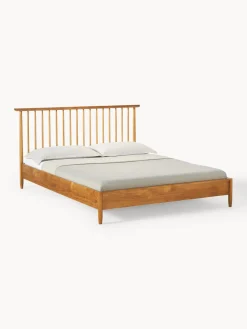 Cama de madera de pino con cabecero Windsor