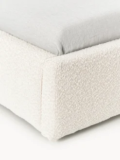 Cama individual en tejido bouclé Cloud