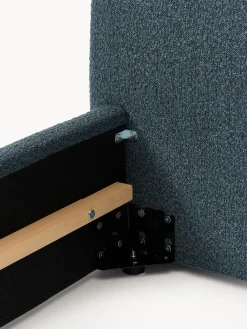 Cama individual en tejido bouclé Cloud