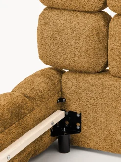 Cama individual tapizada en borreguillo bouclé Tayla