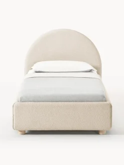 Cama individualde borreguillo Ebba, con espacio de almacenamiento