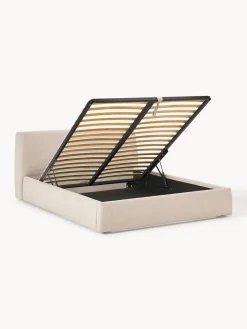 Cama tapizada con espacio de almacenamiento Cloud