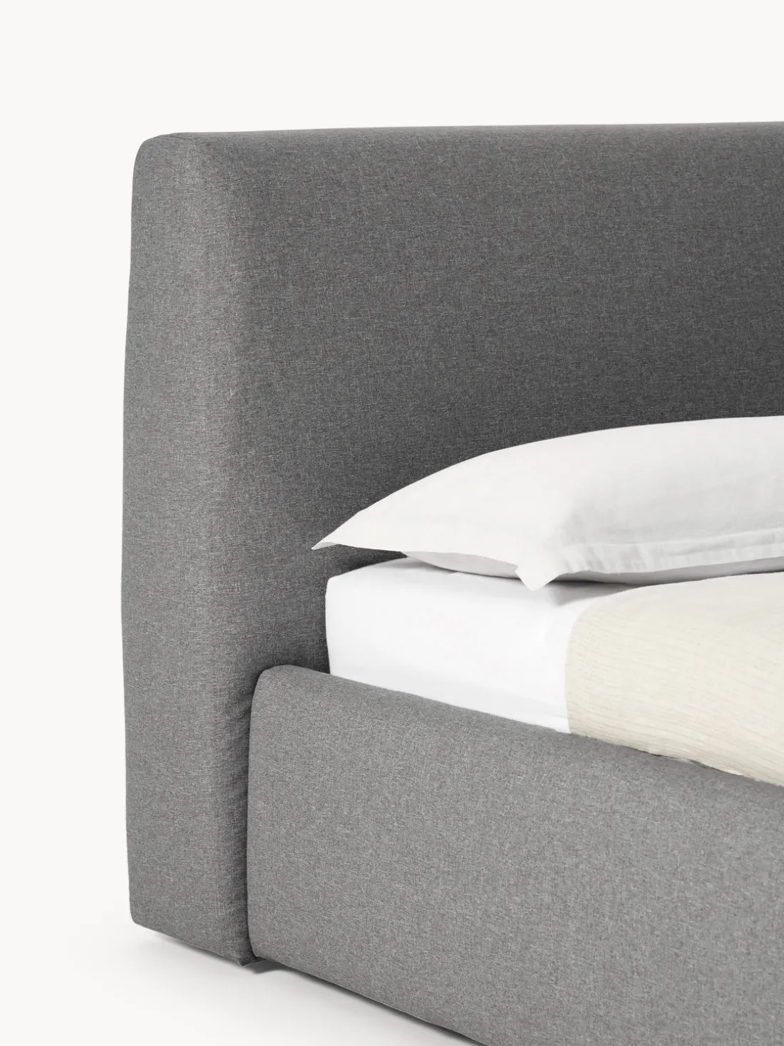 Cama tapizada con espacio de almacenamiento Cloud