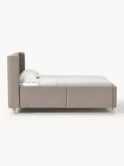 Cama tapizada con espacio de almacenamiento Arche