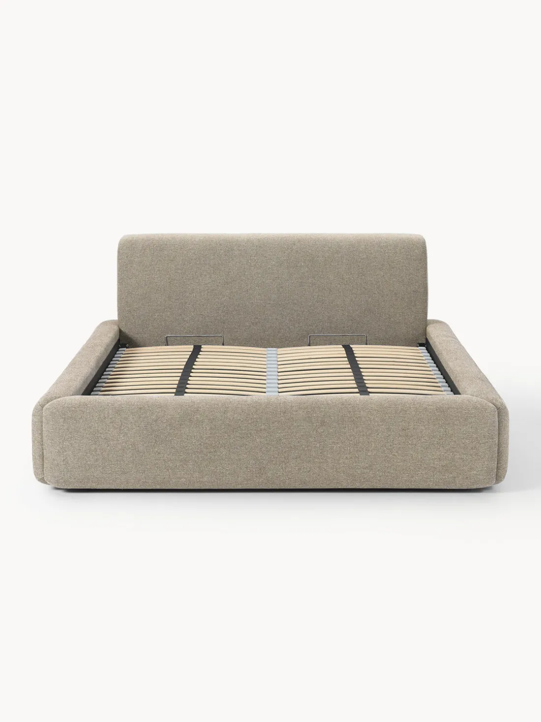 Cama tapizada con espacio de almacenamiento Melva