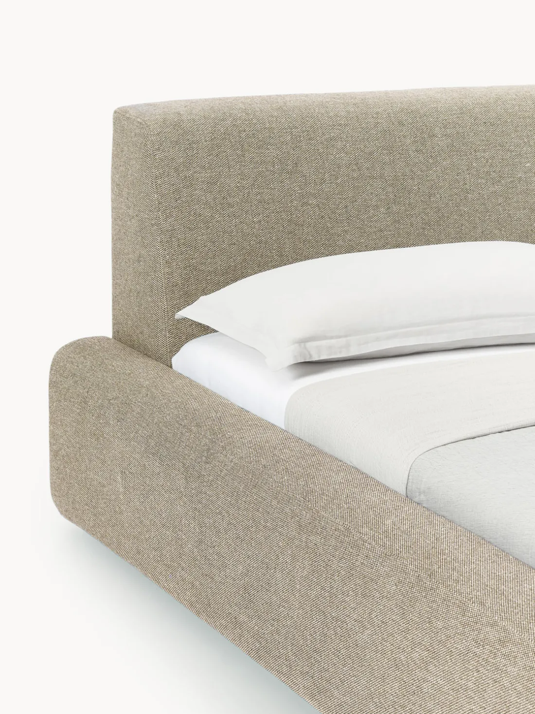 Cama tapizada con espacio de almacenamiento Melva