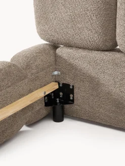 Cama tapizada de borreguillo bouclé Tayla