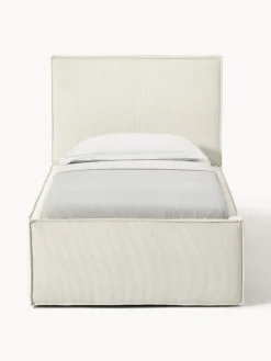 Cama tapizada de pana con espacio de almacenamiento Dream