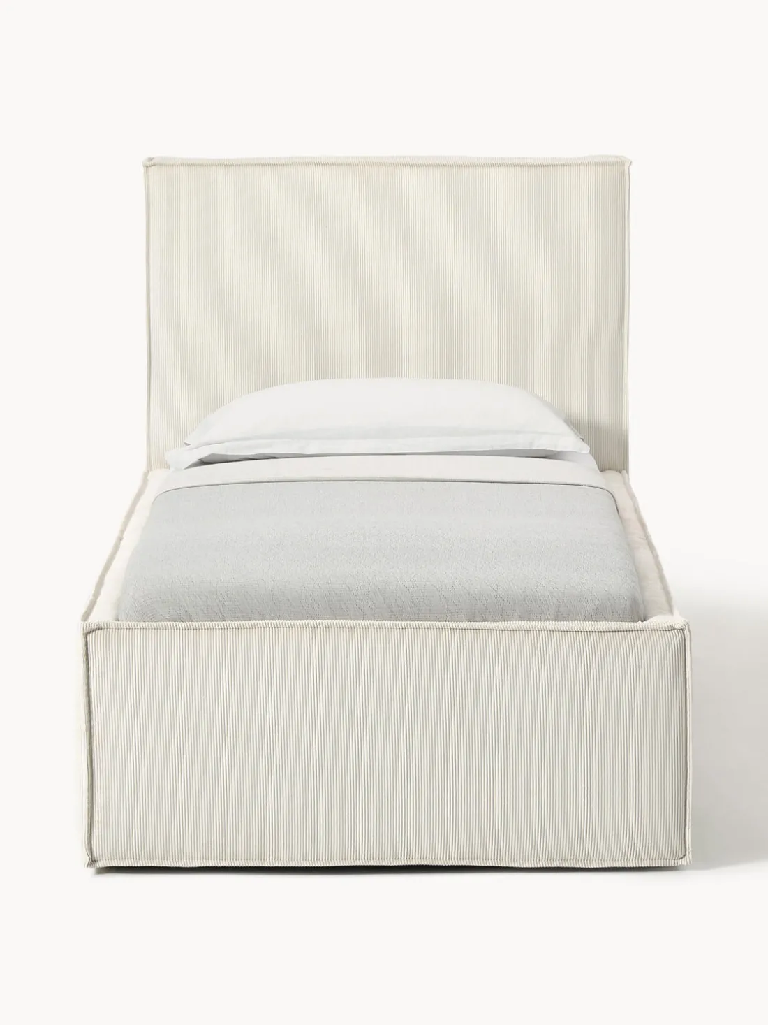 Cama tapizada de pana con espacio de almacenamiento Dream