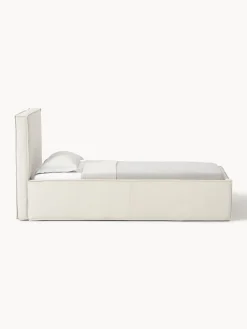 Cama tapizada de pana con espacio de almacenamiento Dream