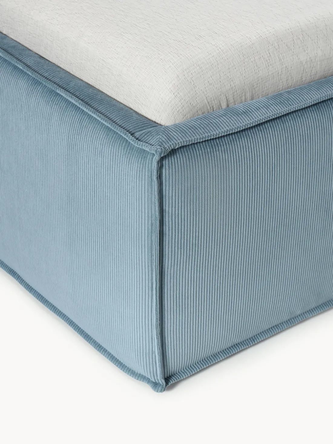 Cama tapizada de pana con espacio de almacenaje Dream