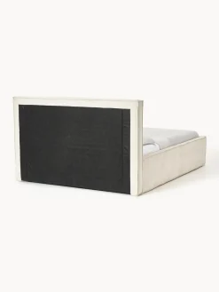 Cama tapizada de pana con espacio de almacenaje Dream