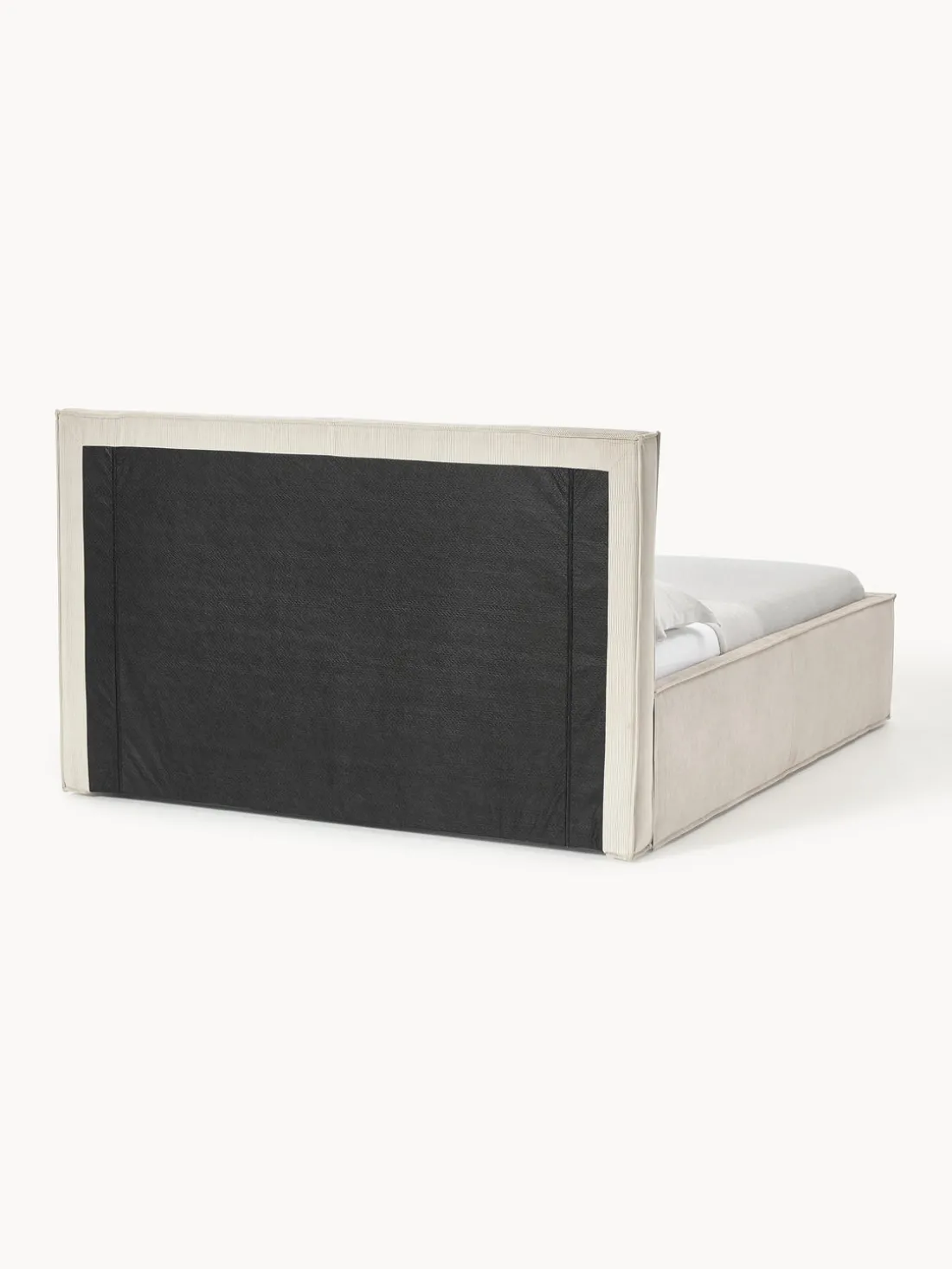 Cama tapizada de pana con espacio de almacenamiento Dream