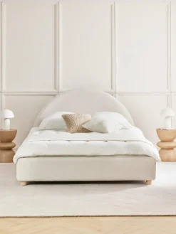 Cama tapizada Ebba, con espacio de almacenamiento