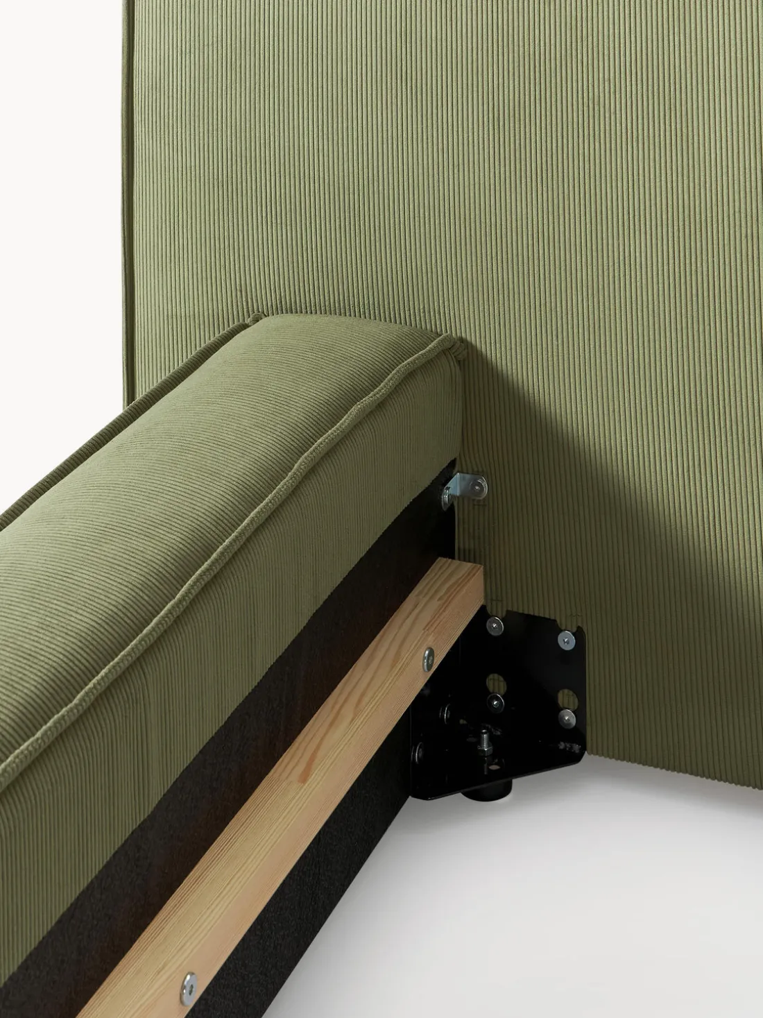 Cama tapizada en pana Lennon