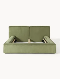 Cama tapizada en pana Lennon