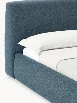 Cama tapizada en tejido bouclé con espacio de almacenaje Cloud
