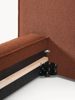 Cama tapizada en tejido bouclé Lennon