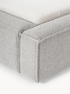 Cama tapizada en tejido bouclé Lennon