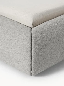 Cama tapizada en tejido bouclé Sofia