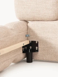 Cama tapizada en tejido bouclé Tayla