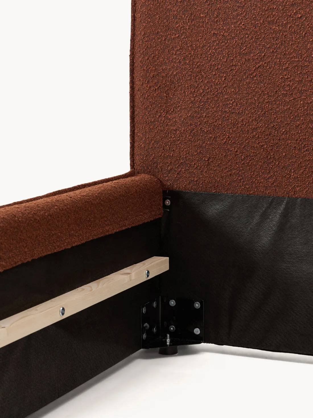 Cama tapizada en tejido bouclé Dream