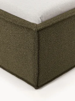 Cama tapizada en tejido bouclé Dream