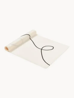 Camino de mesa con bordado abstracto Sue