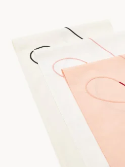 Camino de mesa con bordado abstracto Sue