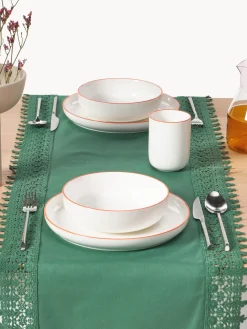 Camino de mesa con ribete de encaje Flavia