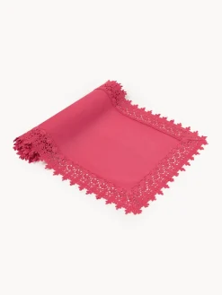 Camino de mesa con ribete de encaje Flavia