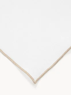 Camino de mesa de lino con ribete Kennedy