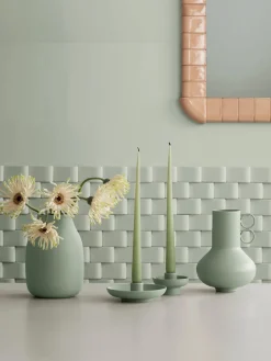 Candelabro de cerámica Vela