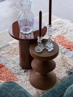 Candelabro de vidrio artesanal Drip