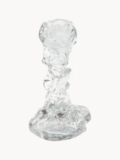 Candelabro de vidrio artesanal Drip