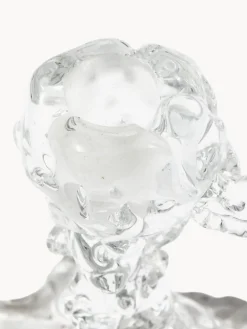 Candelabro de vidrio artesanal Drip