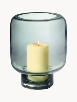 Candelabro soplado artesanalmente Vejle, 24 cm