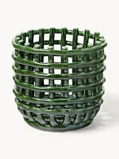 Cesta artesanal de cerámica Nalan, 15 cm