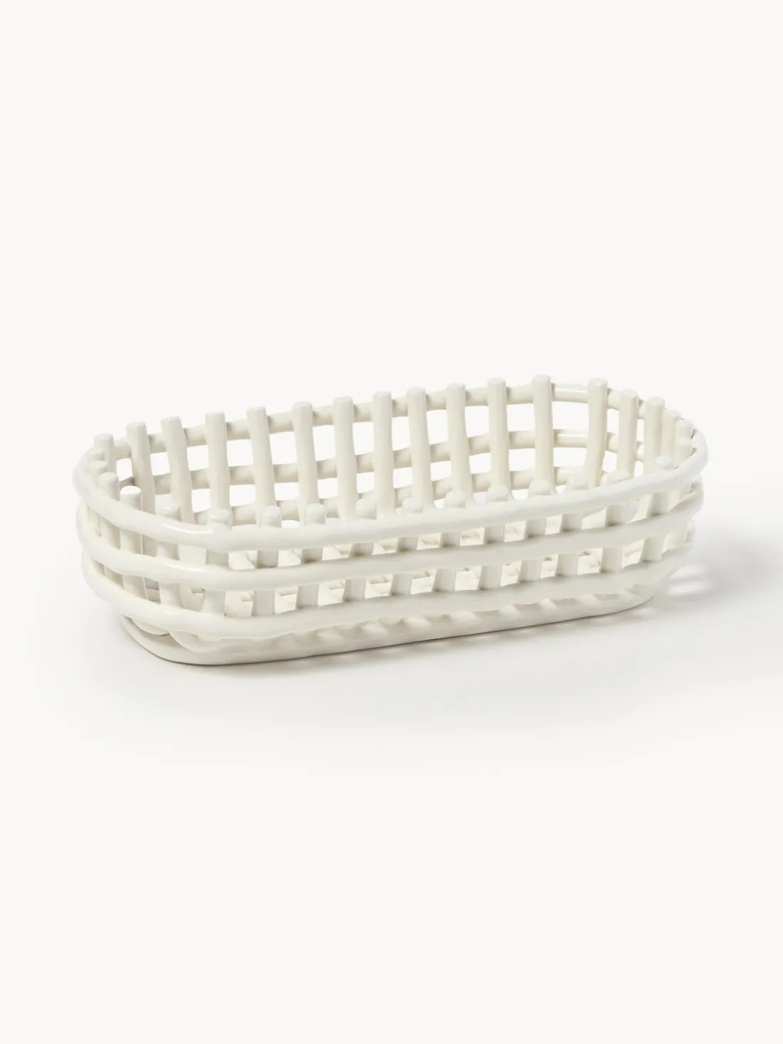 Cesta artesanal de cerámica Nalan