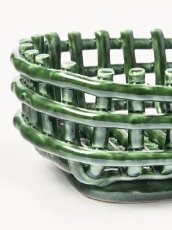 Cesta artesanal de cerámica Nalan