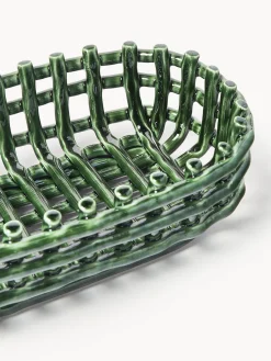 Cesta artesanal de cerámica Nalan