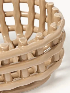 Cesta artesanal de cerámica Nalan