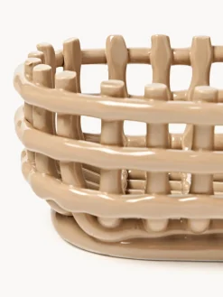 Cesta artesanal de cerámica Nalan