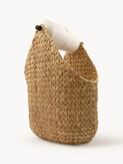 Cesta con portarrollos de baño artesanal Pape