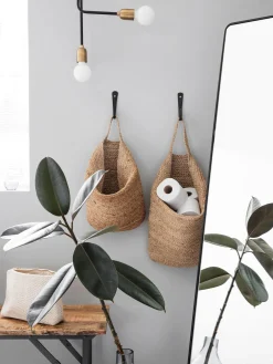 Cesta de almacenaje de cáñamo Mira, 40 cm