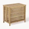 Cesta de lavandería de bambú con bolsa de tela Aden