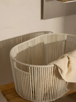 Cesta de ropa artesanal de cuerda Gabe