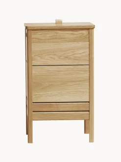 Cesta de ropa de madera de roble A Line