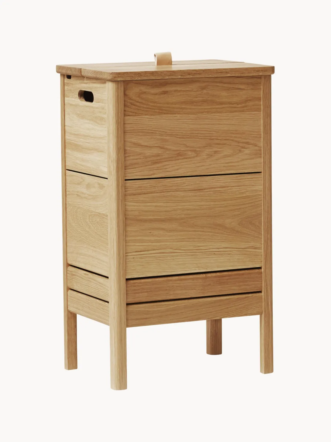 Cesta de ropa de madera de roble A Line